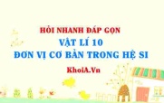 Hệ đơn vị SI là gì? 7 đơn vị cơ bản của hệ SI? Hỏi nhanh...